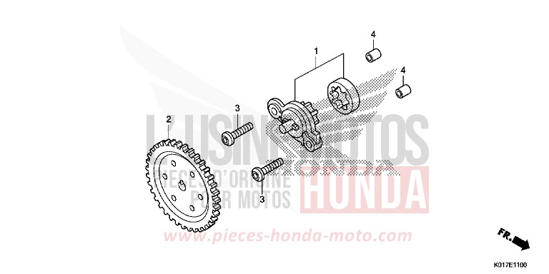 POMPE A HUILE de SH125 PEARL SIENA RED (R320) de 2013
