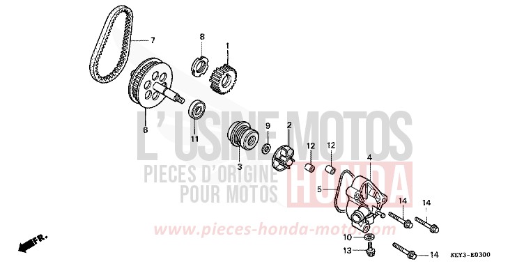 POMPE A EAU de Pantheon ICE BLUE METALLIC (PB299) de 2000