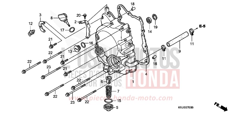 PANNEAU CARTER-MOTEUR D. (FES1253-5) (FES1503-5) de Pantheon CANDY CALCUTTA RED (R277) 2003