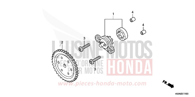 POMPE A HUILE de PCX PETROL BLUE METALLIC (B183) de 2013