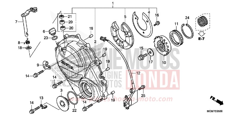 PANNEAU CARTER-MOTEUR D. de Hornet MAT CYNOS GRAY METALLIC (NH312) 2013