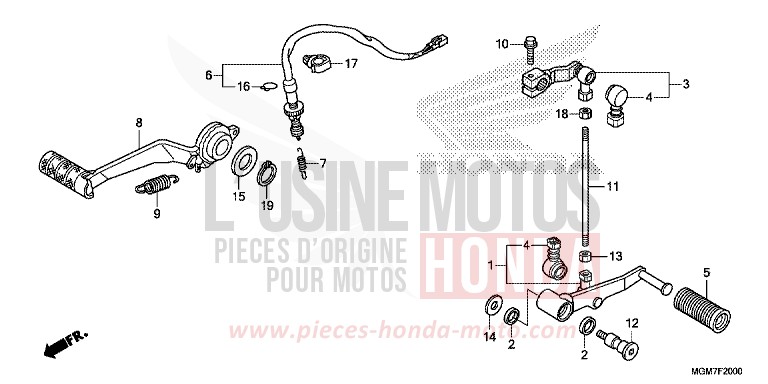 PEDALE de Hornet MAT CYNOS GRAY METALLIC (NH312) 2013
