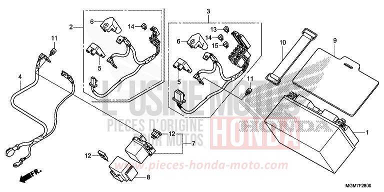 BATTERIE de Hornet MAT CYNOS GRAY METALLIC (NH312) 2013