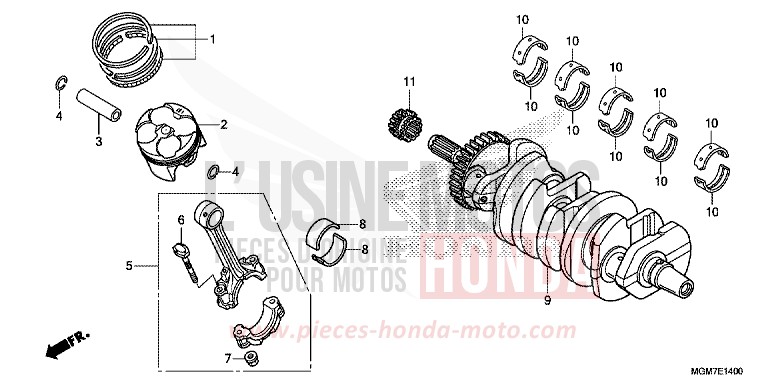 VILEBREQUIN/PISTON de Hornet MAT PEARL COOL WHITE (NHB44) 2013