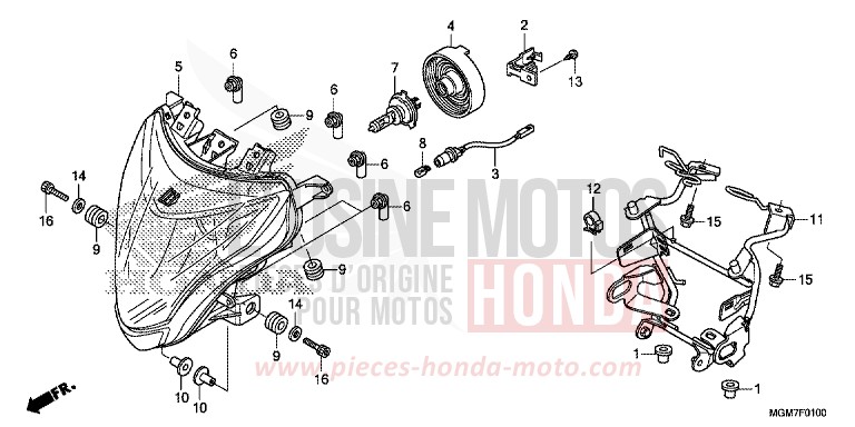 PROJECTEUR de Hornet PEARL PACIFIC BLUE (PB386) 2013