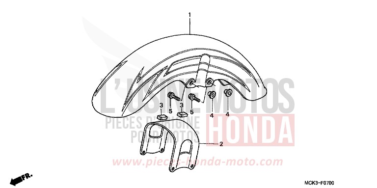 AILE AVANT de Shadow NOIR (NH1) de 2002