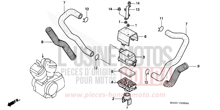 FILTRE A AIR SECONDAIRE de Shadow PEARL HOD ROD YELLOW (Y130A) de 1997