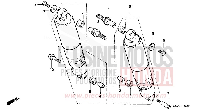 COUSSIN ARRIERE de Shadow PEARL CANYON COPPER (YR188U) de 1998