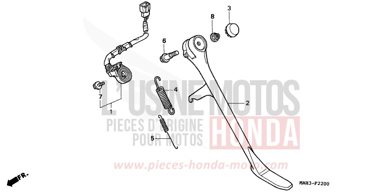 BEQUILLE de Shadow NOIR (NH1) de 1999