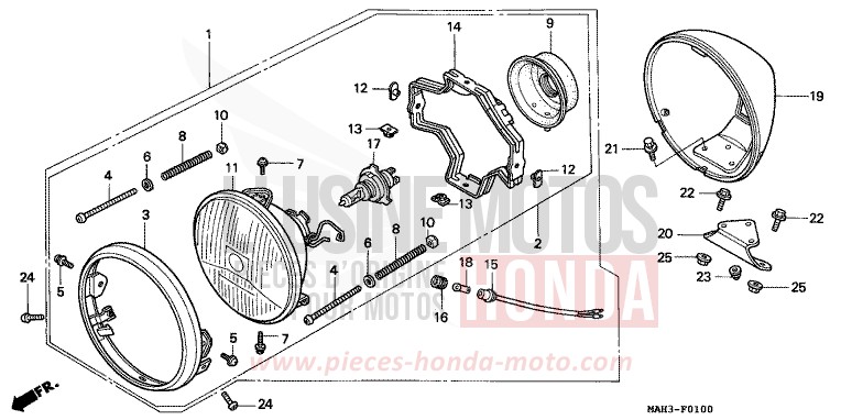 PROJECTEUR de Shadow REARL SEDONA RED (R223) 1999