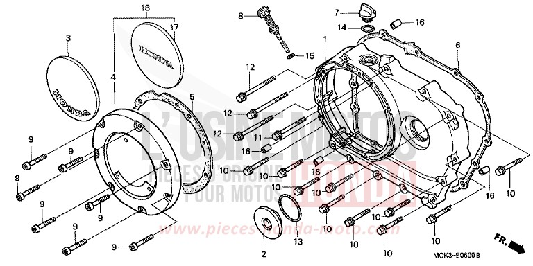 PANNEAU CARTER-MOTEUR D. de Shadow NOIR (NH1) 2000
