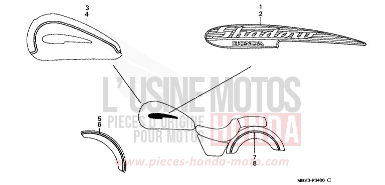 RAYURE/MARQUE de Shadow PEARL SONOMA GREEN (G159A) de 1998