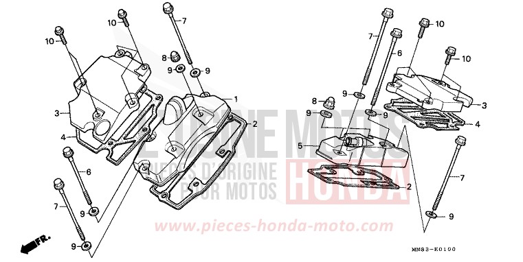COUVERCLE DE POUSSOIR de Shadow CANDY WINE BERRY RED-U (R114) de 1988