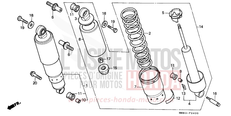 COUSSIN ARRIERE de Shadow CANDY WINE BERRY RED-U (R114) de 1988