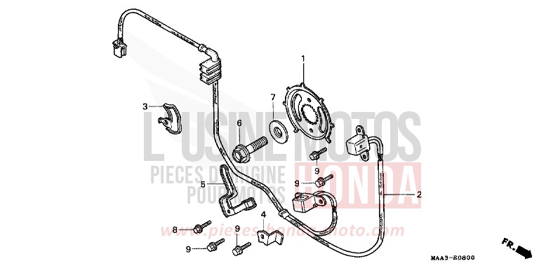 GENERATEUR D'IMPULSIONS (VT1100CS/CT/C2S/C2T) de Shadow CANDY SPECTRA RED (R176BA) 1995