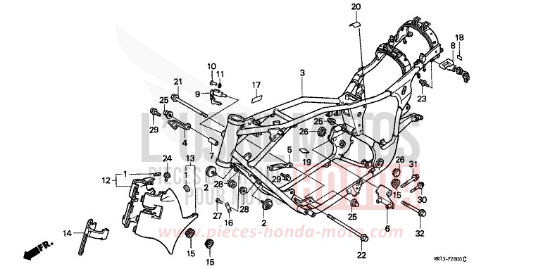 CARROSSERIE DE CHASSIS de Shadow CANDY WINE BERRY RED-U (R114) 1988
