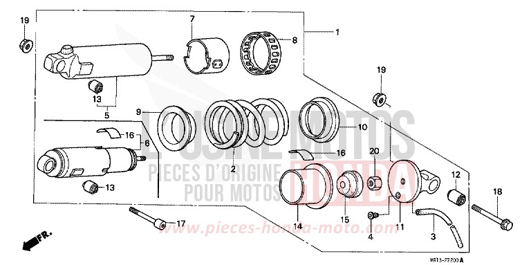 COUSSIN ARRIERE de Shadow CANDY GLORY RED-U (R101K) de 1992