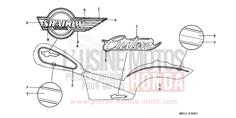 MARQUE (4) de Shadow NOIR (NH1K) 1993