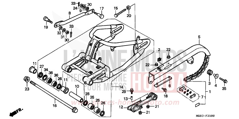 BRAS OSCILLANT de Shadow ACCURATE SILVER METALLIC (NH146B) 1994
