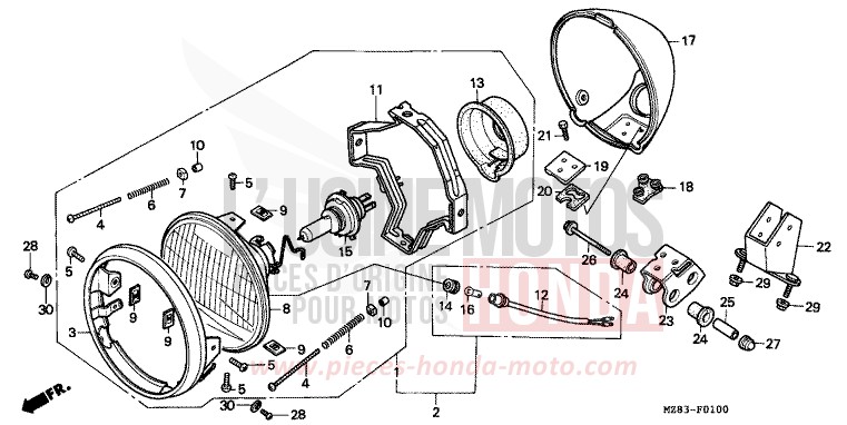 PROJECTEUR de Shadow NOIR (NH1K) de 1995