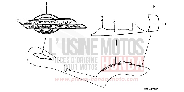 MARQUE (7) de Shadow NOIR (NH1K) de 1996