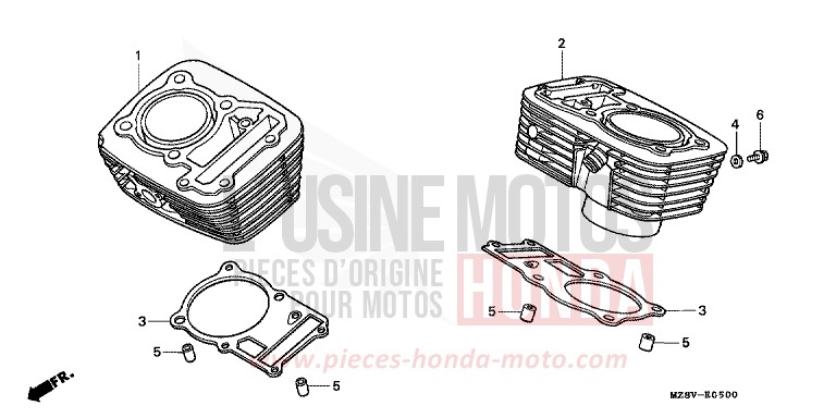 CYLINDRE de Shadow NOIR (NH1K) de 1997