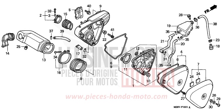 FILTRE A AIR (2) de Shadow PEARL SIERRA GREEN (G156) de 1998