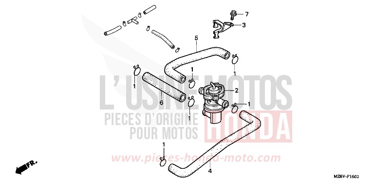 SOUPAPE D'AIR de Shadow PEARL SIERRA GREEN (G156) de 1998
