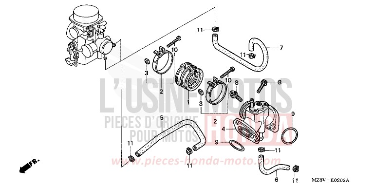 COLLECTEUR D'ADMISSION de Shadow NOIR (NH1) de 1999