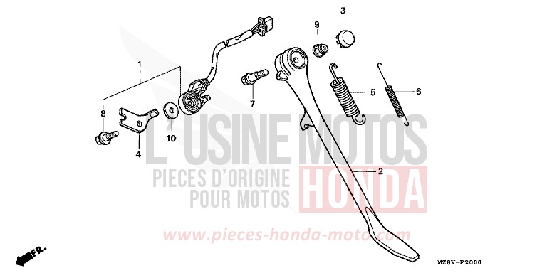 BEQUILLE (1) de Shadow SAHARA BULE METALLIC (PB273) de 1999