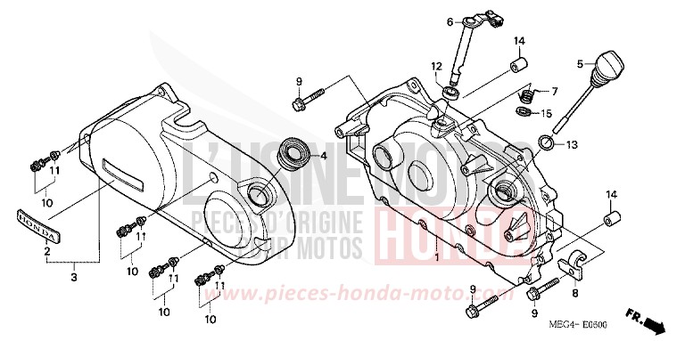 PANNEAU CARTER-MOTEUR D. de Shadow GRAPHITE BLACK (NHB01) 2006