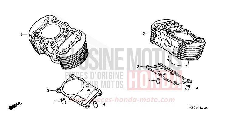 CYLINDRE de Shadow GRAPHITE BLACK (NHB01A) de 2007