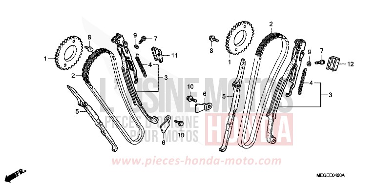 CHAINE A CAMES de Shadow GRAPHITE BLACK (NHB01A) 2008