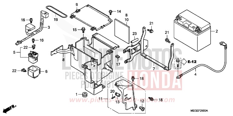 BATTERIE de Shadow GRAPHITE BLACK (NHB01A) 2008