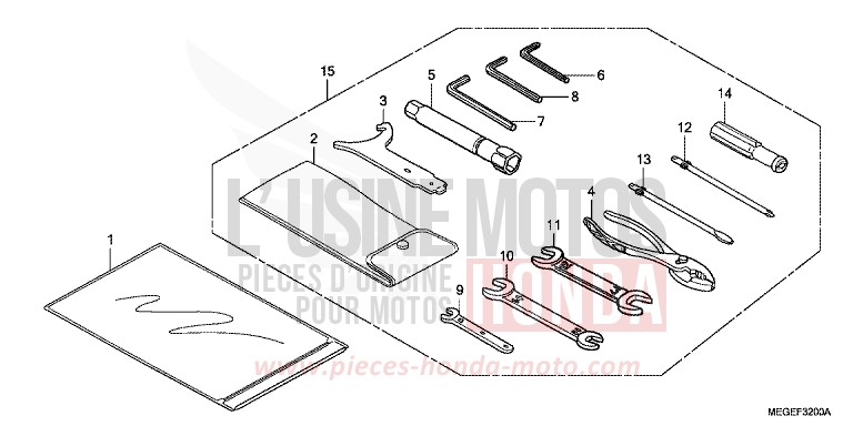 OUTILS de Shadow GRAPHITE BLACK (NHB01A) 2008