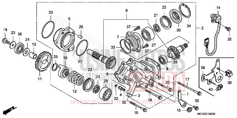 ARBRE TRANSVERSAL de Shadow GRAPHITE BLACK (NHB01) 2010