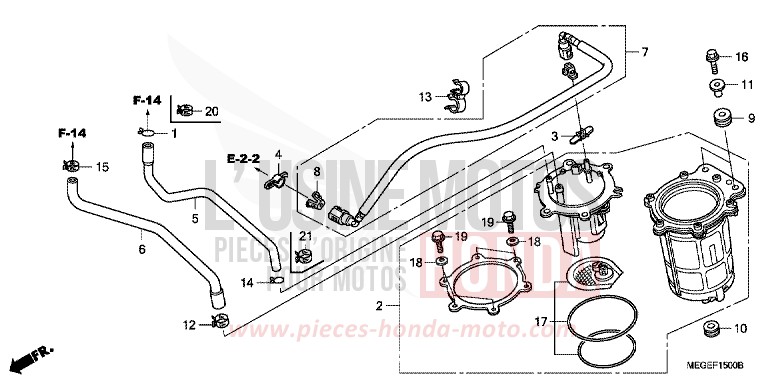 POMPE A CARBURANT de Shadow HEAVY GRAY METALLIC-U (NH194TB) 2010