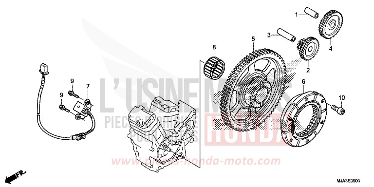 EMBRAYAGE DE DEMARRAGE de Shadow INDY GRAY METALLIC (NH431) 2013