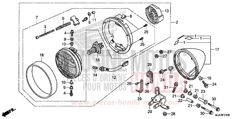 PROJECTEUR (VT750C/CA/CS) de Shadow INDY GRAY METALLIC (NH431) 2013