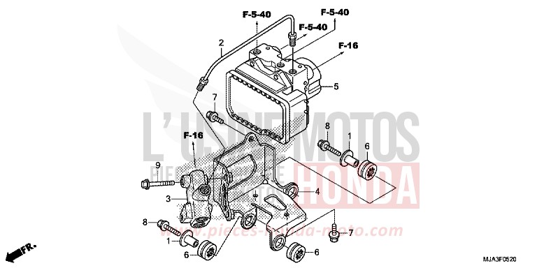 MODULATEUR ABS de Shadow INDY GRAY METALLIC (NH431) 2013