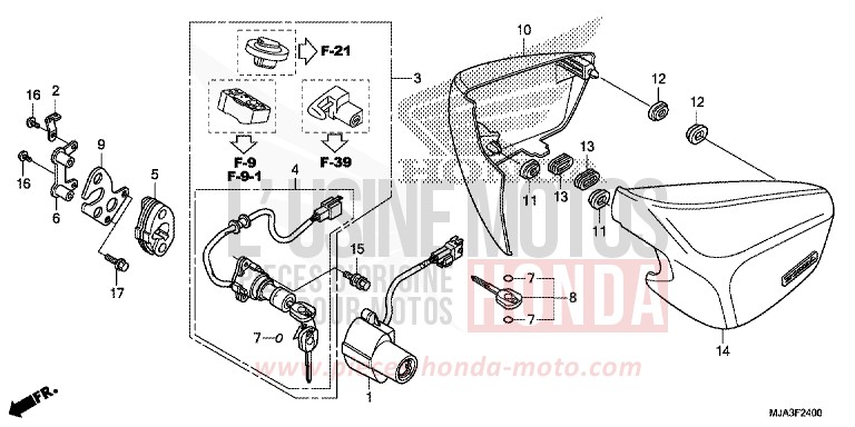 COUVERCLE LATERAL (VT750C/C2S/CA/CS) de Shadow INDY GRAY METALLIC (NH431) 2013