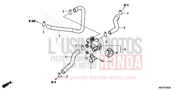 AIR INJECTION CONTROLVALVE de Shadow PEARL HERON BLUE (PB332X) 2011