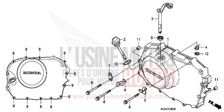 PANNEAU CARTER-MOTEUR D. de Shadow GRAPHITE BLACK (NHB01) 2011