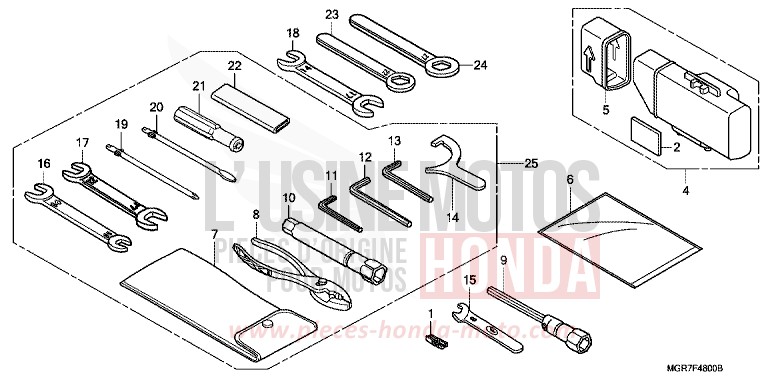 OUTILS de Shadow GRAPHITE BLACK (NHB01) 2011