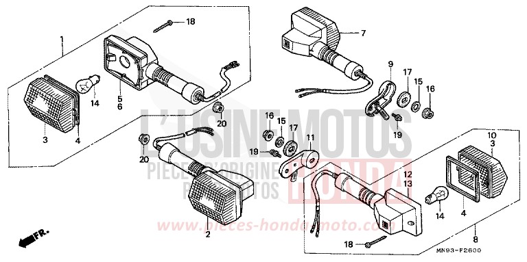 CLIGNOTANT de Dominator ROSS WHITE (NH196) 1990