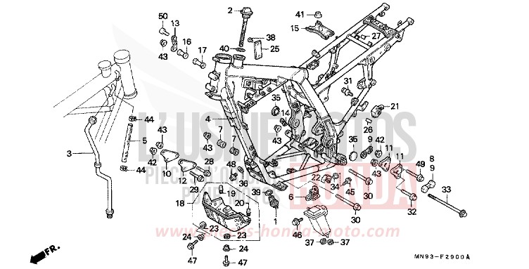 CARROSSERIE DE CHASSIS de Dominator ROSS WHITE (NH196) 1990