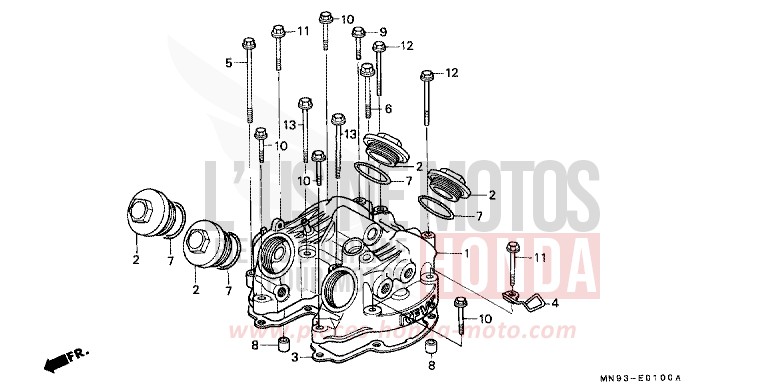 COUVERCLE DE CULASSE de Dominator ROSS WHITE (NH196) 1991