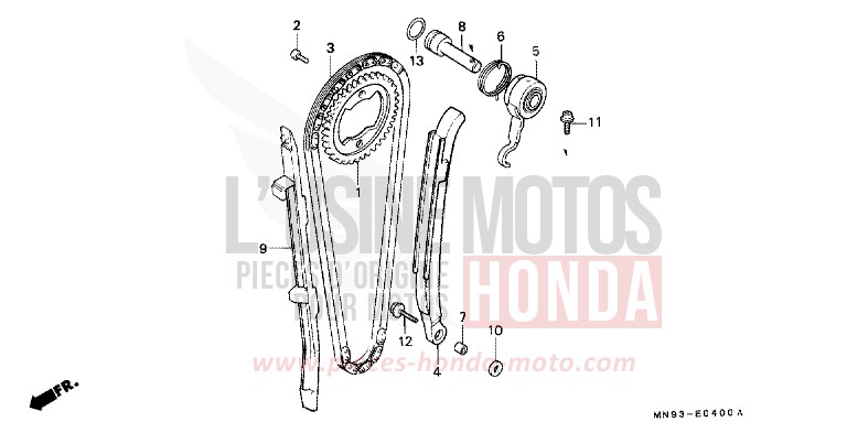 CHAINE A CAMES/TENDEUR de Dominator ROSS WHITE (NH196) de 1991