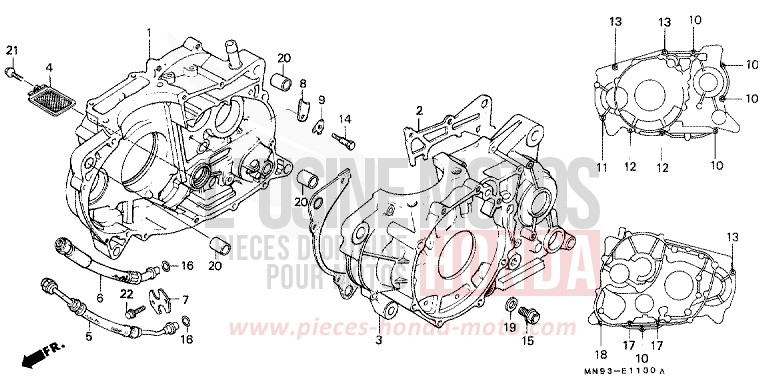 CARTER MOTEUR de Dominator ROSS WHITE (NH196) 1991