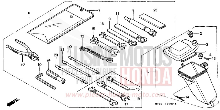 OUTILS/BOITE A OUTILS de Dominator FIGHTING RED (R134B) 1992